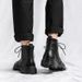 European Warm Series 2025 Winter New British Style Martin Thick Sole Mid-top Leather Lace-up Fleece-lined Side Zipper Men's Boots Trendy_vogvips.com