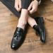 2025 New Spring Men's Leather Business Formal Pointed Toe British Style Trendy Casual Wedding Shoes_vogvips.com