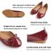 Ballet Style Round Toe Flat Soft Leather 2025 New Spring Summer Bowknot Casual Red Women's Shoes_vogvips.com