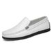 Genuine Leather Men's Shoes Spring Top Layer Cowhide Black Flat Slip-On Loafers Soft Surface Large Size Trendy Brand_vogvips.com