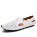 Autumn Spring Summer Loafers Men's Cowhide British Handmade Casual Leather Trendy Fashion Lazy Shoes 8503_vogvips.com