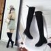 Over-the-Knee Long 2025 Autumn Winter New Slimming Mid-Heel High Round Toe Fashion Stretch Fabric Women's Boots_vogvips.com