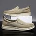 New large-sized canvas loafers, popular spring and summer casual cloth shoes, super light fitting men's shoes_vogvips.com
