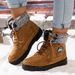 Winter Shoes Snow Women's With Fleece Lining Thickened Cotton Cold-Proof Warm Long Boots_vogvips.com