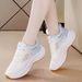 Women's White Sneakers Cross-border Wholesale, Lightweight Sports Comfortable Women's Casual Shoes, Trendy Mesh_vogvips.com