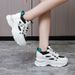 Inner Height Enhancing Dad For Women New All Match Small Size Thick Sole Comfortable Breathable Caual Sport White_vogvips.com