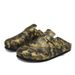 Men's Footbed Clogs For Women Soft Leather Adjustable Buckle Slip-on Potato Shoes Sandals Beach Slippers_vogvips.com
