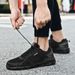 Summer Sneakers Lightweight Men Casual Mesh Breathable Male Footwear Lace Up Walking Shoes Black Tenis Zapatillas Hombre_vogvips.com