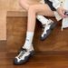 Women's Casual Fashion Sports Shoes Color Block Lace Up Outdoor Hiking Mountaineering Ugly Cute New Style_vogvips.com