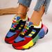 Running Fashion Colorful Casual Sneakers Comfort Lace Up Outdoor Platform Shoes For Women Zapatos De Mujer_vogvips.com