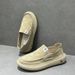 Slip-on Canvas Shoes For Men, New Summer Breathable Fisherman Shoes, Trendy Linen Casual Driving Loafers_vogvips.com