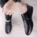 First Layer Casual Men's Formal Soft-soled Leather Shoes Men's Lace-up Shallow Mouth Splicing_vogvips.com