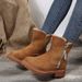 Autumn Winter New Fashion Large Size Women's Thick-Soled Snow With Side Zipper And Fleece Lining Round Toe Cotton Boots_vogvips.com