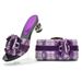 Women's high heels with bow decoration hot diamond slippers snake pattern shoe bag set_vogvips.com
