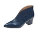 Elegant Pointed Toe Chunky Heel Short Boots plus Size Sexy Martin Cowboy Boots European American Style for Women_vogvips.com