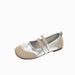 Flat-soled Single Shoes Women's Niche Shallow Mouth Velcro One-word Foreign Trade Large Size Mary Jane Casual Shoes_vogvips.com
