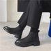 Chelsea Martin Boots Men's Casual High-top Leather Shoes Ins Low-top Medium Boots Trendy Leather Short Boots_vogvips.com