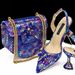 Women's Shoe Bag Set Combination Pointed Toe With Heel Shoes Shoulder Bag_vogvips.com