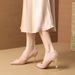 7666E Satin Metal Pointed Toe High Heels Women's Elegant Thin Heel Single Multi-color Party Commuting Shoes_vogvips.com