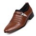 Men's Breathable Hollow-Out Leather Business Casual Shoes - Lightweight PU Upper With Rubber Sole For Comfort And Style Breathable Perforated Sandals_vogvips.com