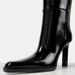New Patent Leather Black Heels High Women Square Toe Thin Heel Straight Over-The-Knee Long Boots_vogvips.com