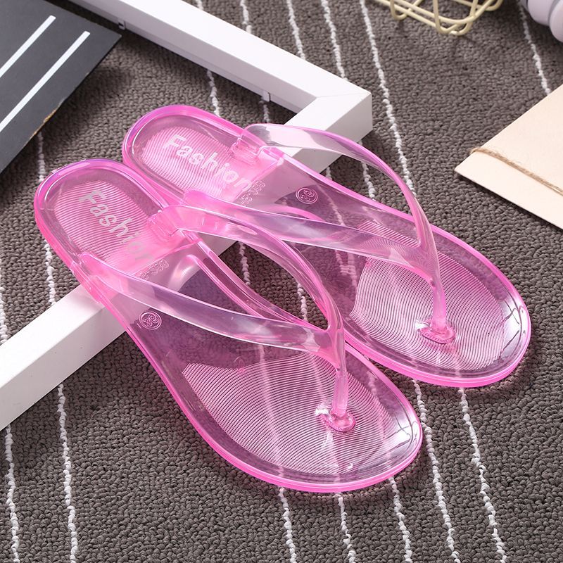 Jelly Transparent Crystal Net Red Cool For Female Summer Students Korean Edition Fashion Trend Outwear With Pinched_vogvips.com