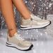 Women's Sports Casual Shoes New Fashion Wedge Heel Thick Bottom Casual Sports Women's Single Shoes 43 Large Size_vogvips.com