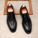 2021 Autumn Winter Men's Business Formal Leather British Style Pointed Toe Lace-up Korean Trend Crocodile Pattern_vogvips.com