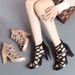 Foreign Trade Cross-border Rhinestone Breathable High-heeled Shoes With Zipper, Heel, European And American Roman Style,_vogvips.com