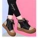 Thick-soled, Fleece-lined, Warm 2025 Winter New High-top Retro Women's Cotton Shoes, Casual Versatile Martin Boots, Snow Boots_vogvips.com