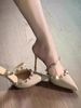 2026 Women's Versatile French-Style Sexy Pointed-Toe High Heels With Rivets, New Elegant Thin Heel Design_vogvips.com