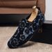 Euro Step Fashion Personality Print Low-top Slip-on Lazy Shoes Men's Loafers_vogvips.com