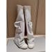 Convertible Over-the-Knee Boots Detachable Long Boots With Breathable Canvas & Soft Fabric Lining In Classic Black Detachable Two Way Boots_vogvips.com