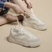 White Shoes Women, Autumn And Winter New Versatile Thick Soled Round Toe Small I, Breathable Sports Shoes, Casual_vogvips.com