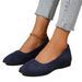Large Casual Flat Bean Shoes Autumn, New Pointed Soft Sole Wearing On The Outside, Shallow Mouth Single Shoe For Women_vogvips.com