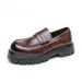 Korean Spring Big Head For Men's Fashion, Laughing, Heightening, Lefu , Thick Sole, Formal Dress, Business Leather_vogvips.com