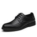 Unbeatable Quality British Business Casual Lace Up Professional Work Wedding Youth Fashion Pointed Small Leather Shoes, Men's Shoes_vogvips.com