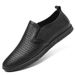 Men's Shoes Leather Thick-soled Soft-soled Casual Shoes Round Head Foot Cover Men's Casual Leather Shoes_vogvips.com