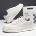 Men's White Platform Sneakers Height Increasing Thick Sole Versatile Trendy Luxury Comfortable Lightweight Casual Skate Shoes_vogvips.com