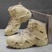 Men's Low-Cut Outdoor Work Tactical Boots, Non-Slip, Durable Thick-Soled, Vintage Style, Teenagers' Hiking And_vogvips.com