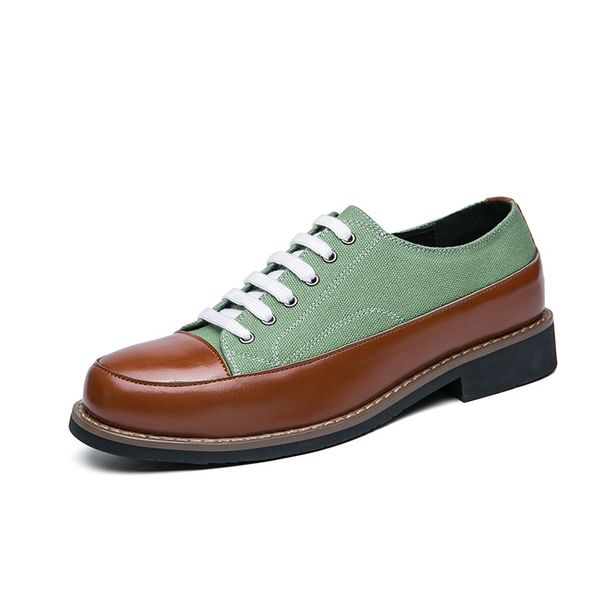 Unbeatable Quality Autumn And Winter New Colored Canvas Boys' Business Casual Leather Breathable Low Top Lace Up Lefu Formal Shoes_vogvips.com