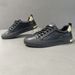 First Layer Cowhide White Men, Korean Style Trendy Versatile Casual Sports Shoes, Low Cut Breathable Leather Board Shoes_vogvips.com
