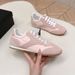 In Stock: 2026 New Model P-Brand Color-Block Casual German Training Shoes For Women, Fashionable Lace-Up Flat-Soled_vogvips.com