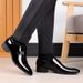 Leather Plus Size Business Formal Wear Breathable British Korean Version Pointed Groom Groomsman Wedding Fashionable_vogvips.com