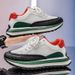 Men's Fashion Sneakers With Thick Sole - Breathable Low-Top Casual Shoes For Everyday Wear, Non-Slip & Comfortable, Sizes 39-44_vogvips.com