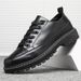 Men's Leather Shoes Summer 2026, New Black British-style Business Formal Shoes, Waterproof, Non-slip, Suitable For_vogvips.com