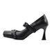 Small And High-end 7 Cm Heels, Dark Pig Ballet Spicy Girl Single Shoes, Cowhide High Heels_vogvips.com