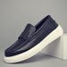 Euro Step 【Top Layer Cowhide】Men's Genuine Loafers Slip-On Driving Wear-Resistant Moccasins Casual Leather Shoes_vogvips.com