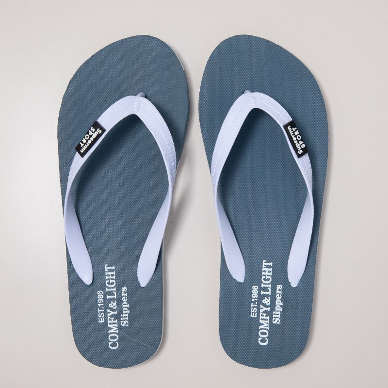Men's Flat Flip Flop Sandals Comfortable & Stretchy Suitable For Home Sleeper, Vacation, Resort And Beach Outdoor Shoes_vogvips.com