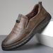 ct Ct Suitable For All Seasons Men's Casual Soft Sole Slip-On Single Loafers Leather Shoes 8828_vogvips.com